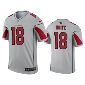 Men Kevin White Arizona Cardinals Silver Inverted Legend Jersey