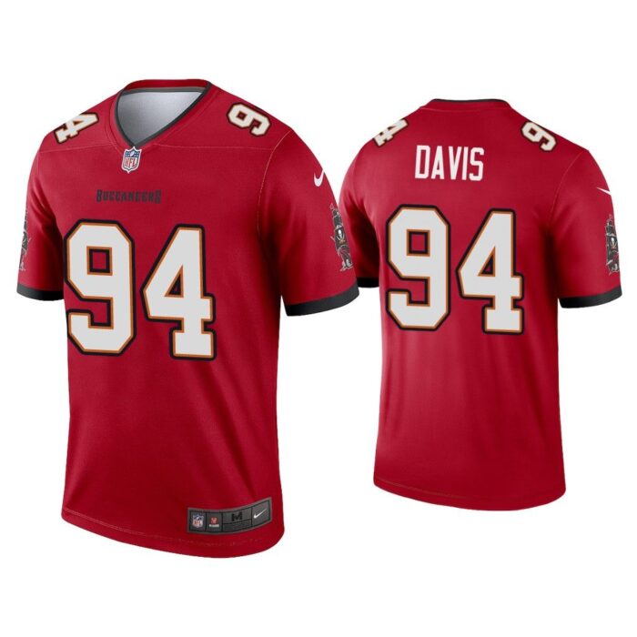 Men Khalil Davis Tampa Bay Buccaneers Red Legend Jersey