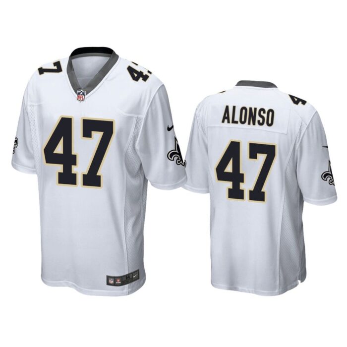 Men Kiko Alonso New Orleans Saints White Game Jersey