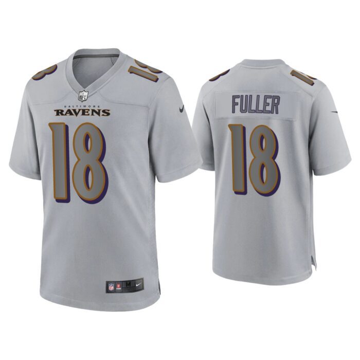 Men Kyle Fuller Baltimore Ravens Gray Atmosphere Fashion Game Jersey