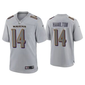 Men Kyle Hamilton Baltimore Ravens Gray Atmosphere Fashion Game Jersey