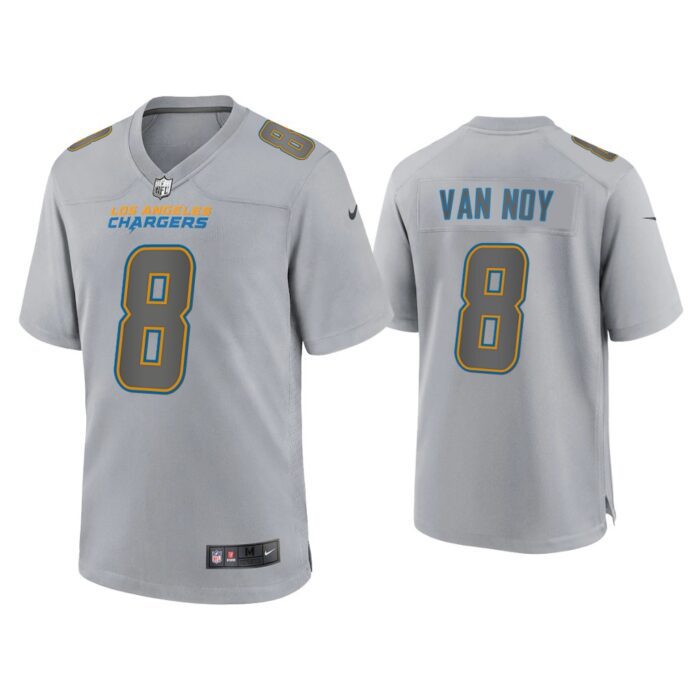 Men Kyle Van Noy Los Angeles Chargers Gray Atmosphere Fashion Game Jersey