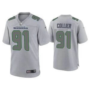 Men L.J. Collier Seattle Seahawks Gray Atmosphere Fashion Game Jersey