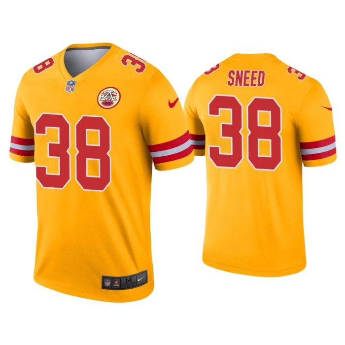 Men L'Jarius Sneed Kansas City Chiefs Gold Inverted Legend Jersey