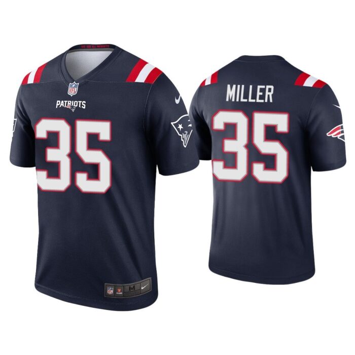 Men Lamar Miller New England Patriots Navy Legend Jersey