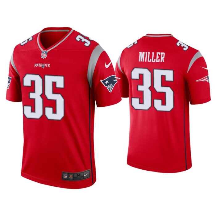 Men Lamar Miller New England Patriots Red Inverted Legend Jersey