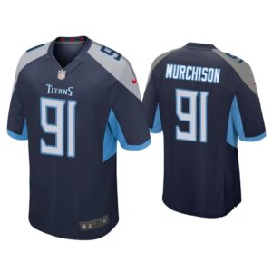 Men Larrell Murchison Tennessee Titans Navy Game Jersey