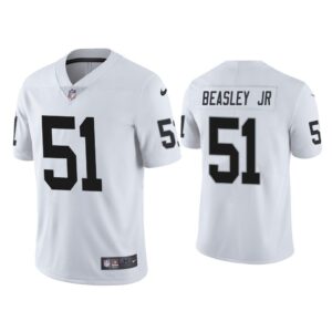 Men Las Vegas Raiders Vic Beasley Jr Vapor Limited White Jersey