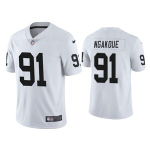 Men Las Vegas Raiders Yannick Ngakoue Vapor Limited White Jersey