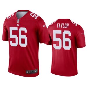 Men Lawrence Taylor New York Giants Red Inverted Legend Jersey