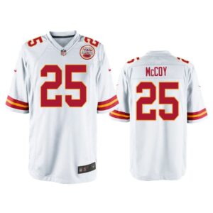 Men LeSean McCoy Kansas City Chiefs White Game Jersey