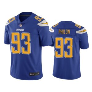 Men Los Angeles Chargers Darius Philon #93 Royal Color Rush Limited Jersey