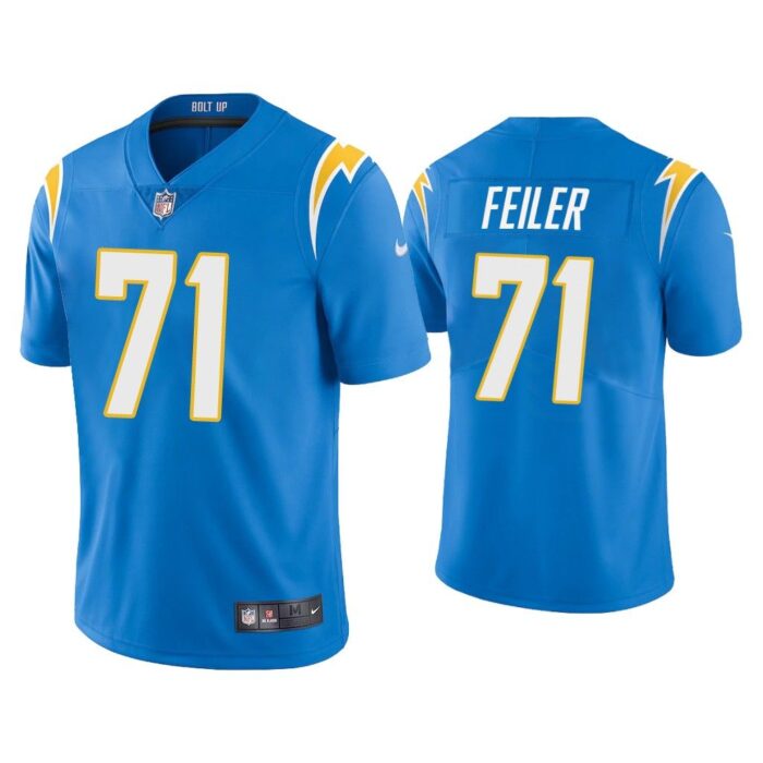 Men Los Angeles Chargers Matt Feiler Vapor Limited Powder Blue Jersey