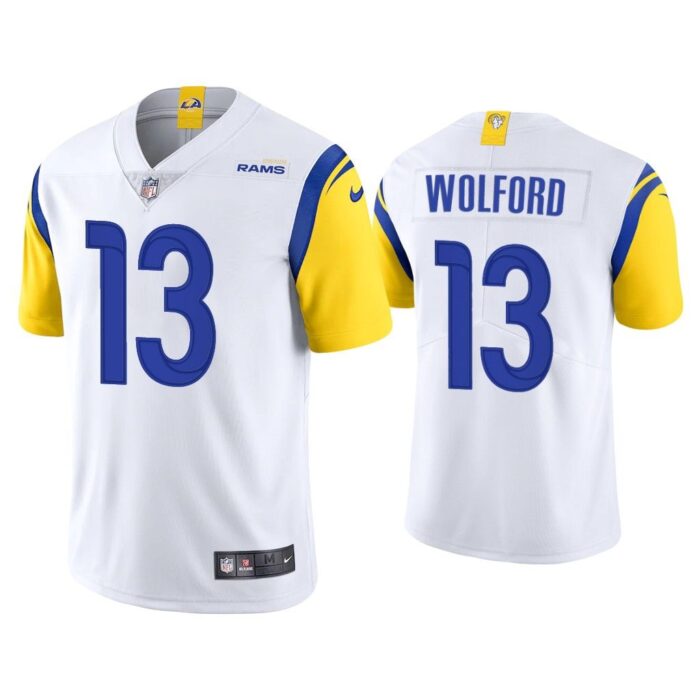 Men Los Angeles Rams John Wolford Vapor Limited White Jersey