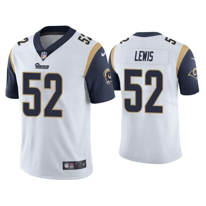 Men Los Angeles Rams Terrell Lewis Vapor Limited White Jersey