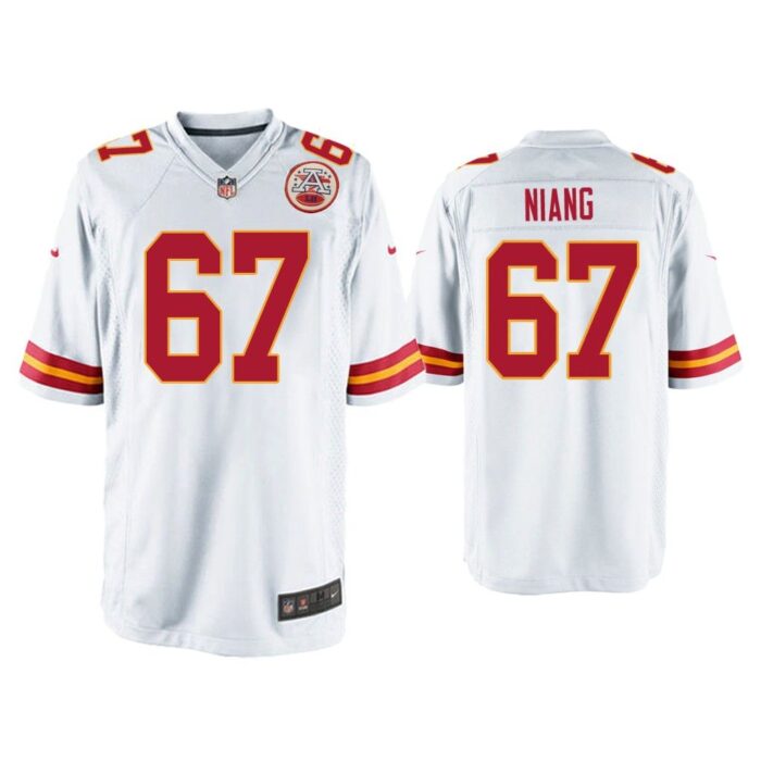 Men Lucas Niang Kansas City Chiefs White Game Jersey