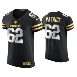 Men Lucas Patrick Green Bay Packers Black Golden Edition Elite Jersey