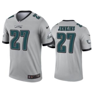 Men Malcolm Jenkins Philadelphia Eagles Silver Inverted Legend Jersey