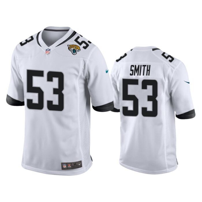 Men Malcolm Smith Jacksonville Jaguars White Game Jersey