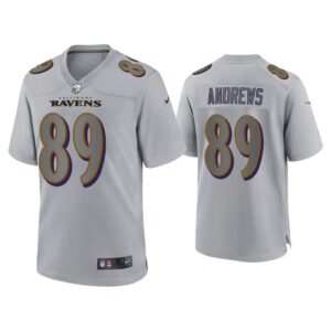 Men Mark Andrews Baltimore Ravens Gray Atmosphere Fashion Game Jersey