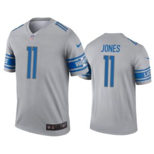 Men Marvin Jones Detroit Lions Gray Inverted Legend Jersey