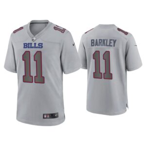 Men Matt Barkley Buffalo Bills Gray Atmosphere Fashion Game Jersey