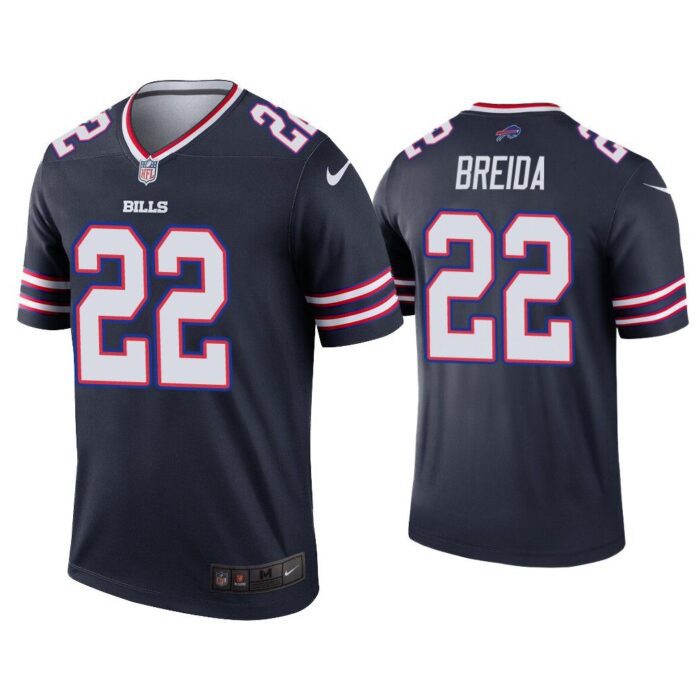 Men Matt Breida Buffalo Bills Navy Inverted Legend Jersey