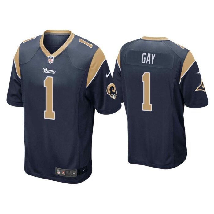 Men Matt Gay Los Angeles Rams Navy Game Jersey