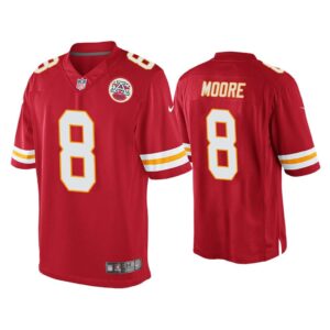 Men Matt Moore Kansas City Chiefs Red Game Jersey