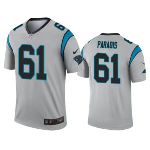 Men Matt Paradis Carolina Panthers Silver Inverted Legend Jersey