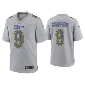 Men Matthew Stafford Los Angeles Rams Gray Atmosphere Fashion Game Jersey