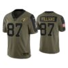 Men Maxx Williams Arizona Cardinals Olive 2021 Salute To Service Limited Jersey