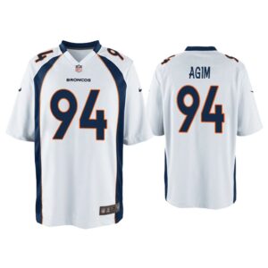 Men McTelvin Agim Denver Broncos White Game Jersey