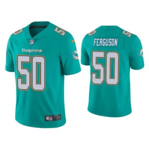 Men Miami Dolphins Blake Ferguson Vapor Limited Aqua Jersey