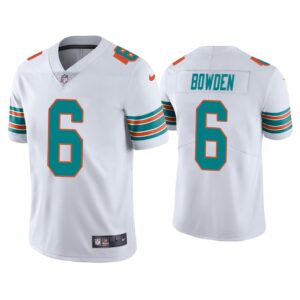 Men Miami Dolphins Lynn Bowden Vapor Limited White Jersey