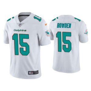 Men Miami Dolphins Lynn Bowden Vapor Limited White Jersey