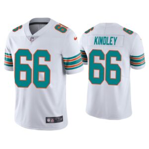 Men Miami Dolphins Solomon Kindley Vapor Limited White Jersey