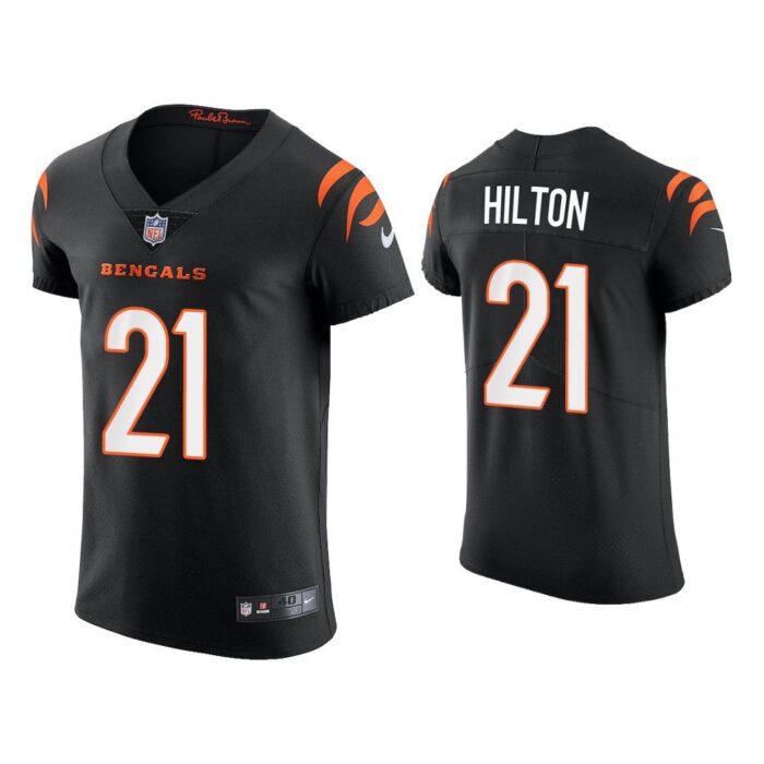 Men Mike Hilton Cincinnati Bengals Black Vapor Elite Jersey