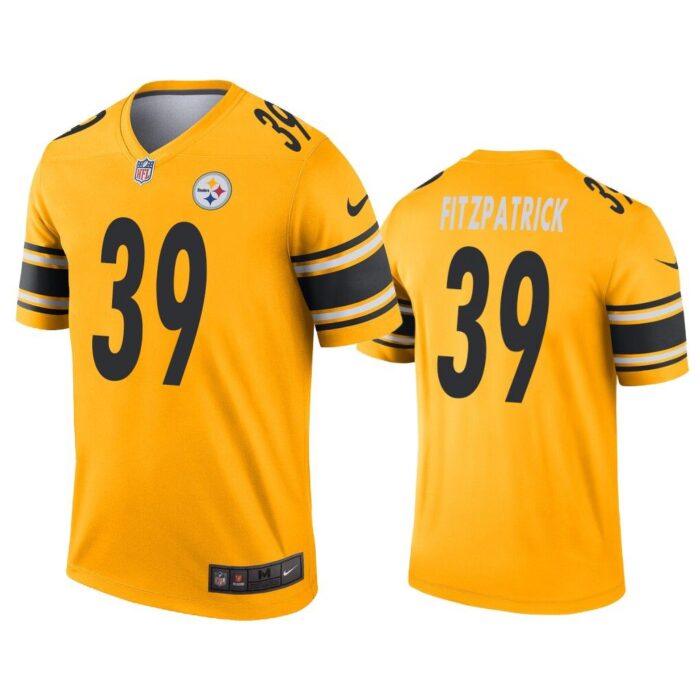 Men Minkah Fitzpatrick Pittsburgh Steelers Gold Inverted Legend Jersey