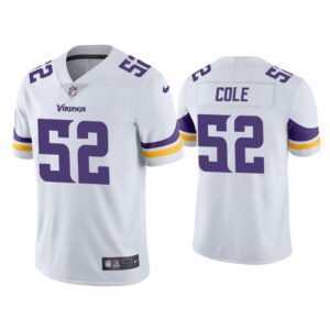 Men Minnesota Vikings Mason Cole Vapor Limited White Jersey