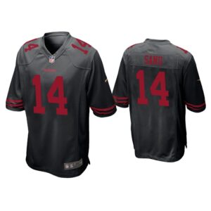 Men Mohamed Sanu Sr. San Francisco 49ers Black Game Jersey