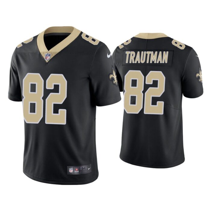 Men New Orleans Saints Adam Trautman Vapor Limited Black Jersey