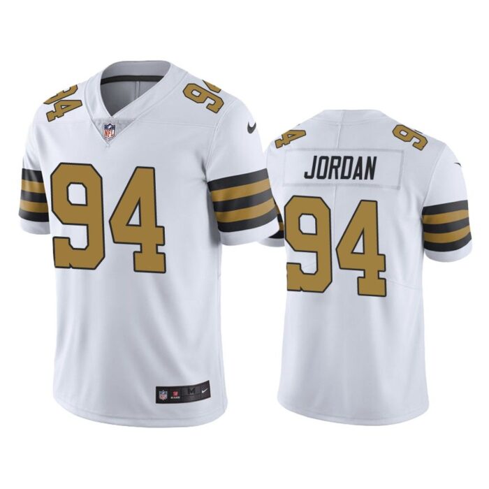 Men New Orleans Saints Cameron Jordan #94 White Color Rush Limited Jersey