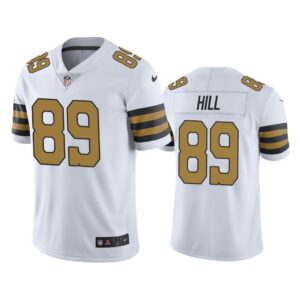 Men New Orleans Saints Josh Hill #89 White Color Rush Limited Jersey