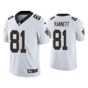 Men New Orleans Saints Nick Vannett Vapor Limited White Jersey