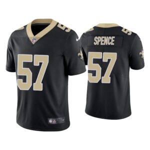 Men New Orleans Saints Noah Spence Vapor Limited Black Jersey