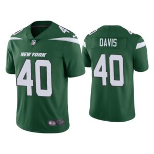 Men New York Jets Jarrad Davis Vapor Limited Green Jersey