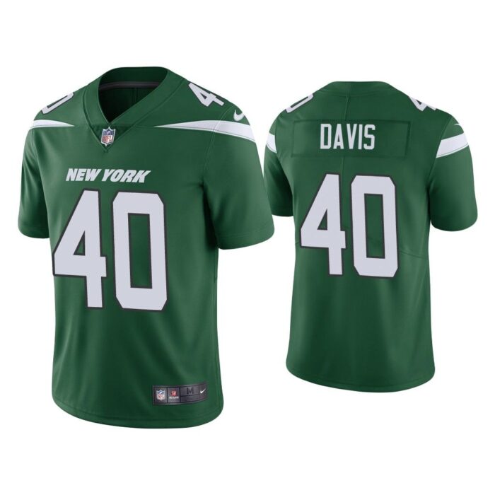 Men New York Jets Jarrad Davis Vapor Limited Green Jersey