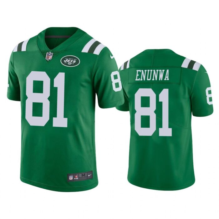 Men New York Jets Quincy Enunwa #81 Green Color Rush Limited Jersey