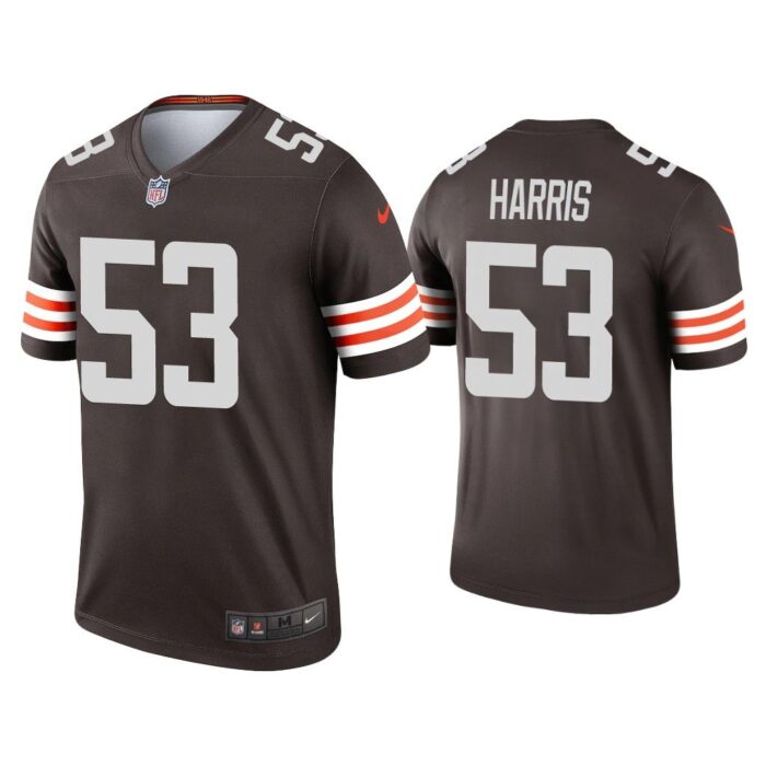 Men Nick Harris Cleveland Browns Brown Legend Jersey